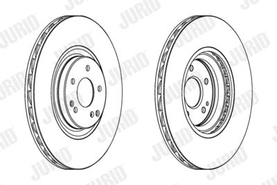 Тормозной диск JURID 563059JC-1 для MERCEDES-BENZ CLC-CLASS
