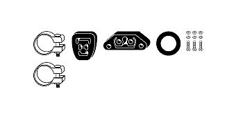 SET MONTARE SISTEM DE ESAPAMENT HJS 82323008