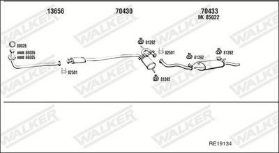 Изпускателна система WALKER RE19134