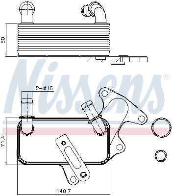 RADIATOR RACIRE ULEI CUTIE DE VITEZE AUTOMATA NISSENS 91129 5