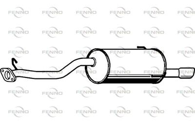 FENNO P9036 Глушитель выхлопных газов  для SUBARU LEGACY (Субару Легак)