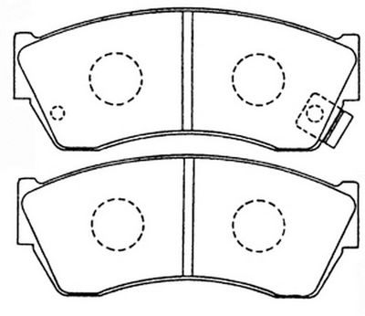 Комплект тормозных колодок, дисковый тормоз FIT FP0451 для SUZUKI SWIFT
