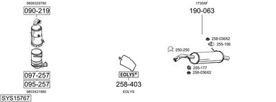 Układ wydechowy BOSAL SYS15767