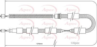 Cable Pull, parking brake APEC CAB1328