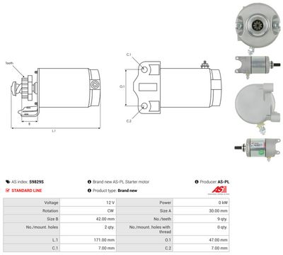 STARTER AS-PL S9829S 4