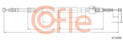 COFLE 92.17.1526 Трос ручного тормоза  для TOYOTA PREVIA (Тойота Превиа)