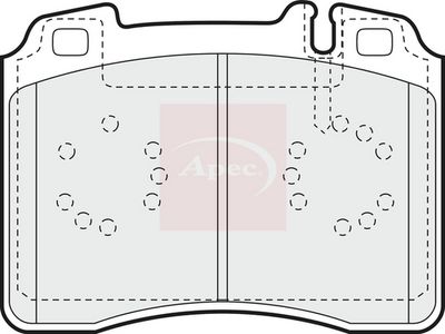 APEC Brake Pad Set, disc brake PAD756