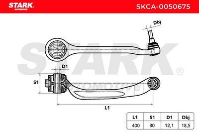 носач, окачване на колелата STARK SKCA-0050675