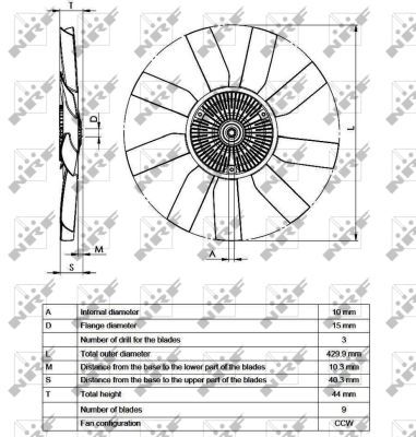 Clutch, radiator fan 49543