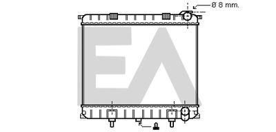 Радиатор, охлаждение двигателя EACLIMA 31R05045 для LAND ROVER RANGE ROVER