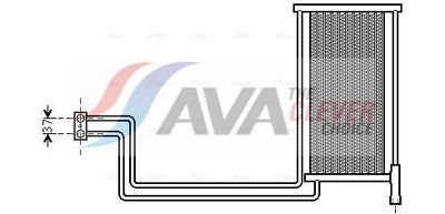 Масляный радиатор, автоматическая коробка передач AVA QUALITY COOLING BW3368