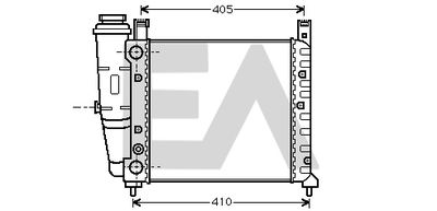 Радиатор, охлаждение двигателя EACLIMA 31R25015 для FIAT UNO