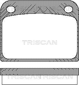 Комплект тормозных колодок, дисковый тормоз TRISCAN 8110 65605 для SAAB 90