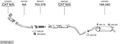SISTEM DE ESAPAMENT BOSAL SYS01831
