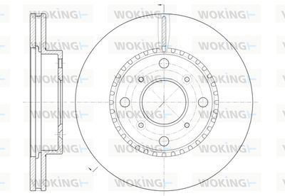 WOKING D6804.10 Тормозные диски  для HONDA ACCORD (Хонда Аккорд)