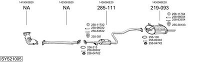 SISTEM DE ESAPAMENT BOSAL SYS21005