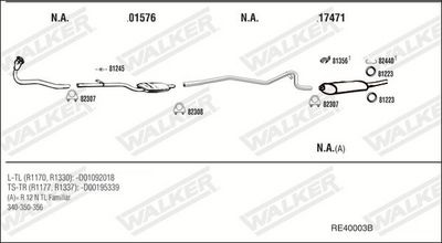 Изпускателна система WALKER RE40003B