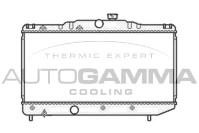 Радиатор, охлаждение двигателя AUTOGAMMA 105575 для TOYOTA COROLLA