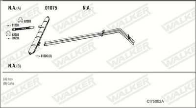 SISTEM DE ESAPAMENT WALKER CI75002A