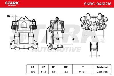 спирачен апарат STARK SKBC-0461216
