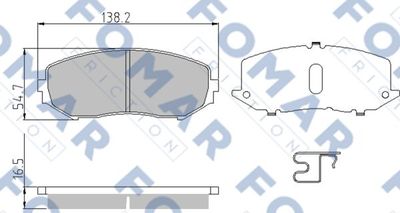 FOMAR Friction FO 939381 Тормозные колодки и сигнализаторы  для SUZUKI GRAND VITARA (Сузуки Гранд витара)