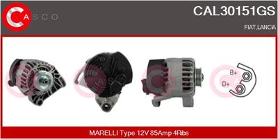 Генератор CASCO CAL30151GS для LANCIA Y