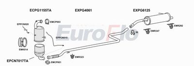 Układ wydechowy EUROFLO PG20716D1011A00