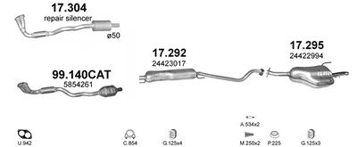 SISTEM DE ESAPAMENT POLMO POLMO00363