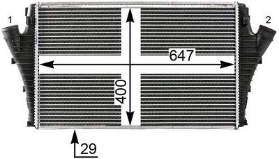 INTERCOOLER COMPRESOR MAHLE CI24000S 7