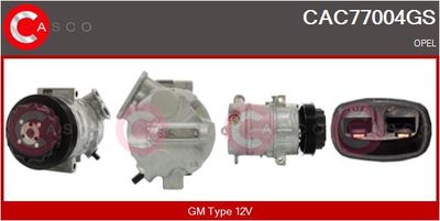 CASCO CAC77004GS Компрессор кондиционера для OPEL CORSA E (X15) 1.0 (08, 68)