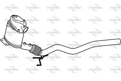 Filtr sadzy / filtr cząstek stałych, układ wydechowy FENNO P9992DPF