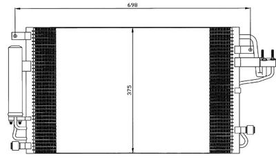 WAECO 8880400344 Радиатор кондиционера  для HYUNDAI TUCSON (Хендай Туксон)
