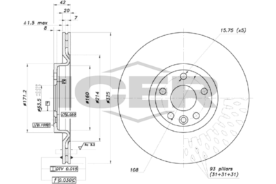 Tarcza hamulcowa ICER 78BD7373-2