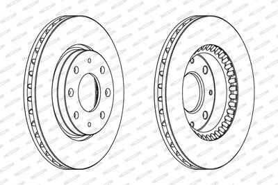 BREMSSCHEIBE FERODO DDF1528 1