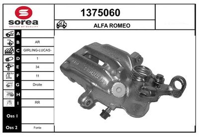 ETRIER FRANA SNRA 1375060