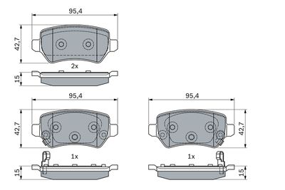 SET PLACUTE FRANA FRANA DISC BOSCH 0986494954 6