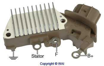 Régulateur d'alternateur WAI — 12V, 6,5cm