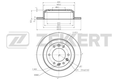 ZEKKERT BS-5969 Тормозные диски для KIA CARNIVAL / GRAND CARNIVAL III (VQ) 2.9 CRDi LX ZEKKERT BS-5969 Тормозные диски для KIA CARNIVAL / GRAND CARNIVAL III (VQ) 2.9 CRDi LX