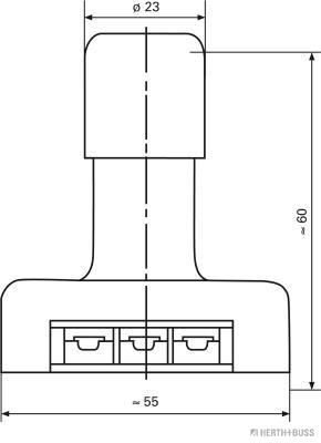 Comutator, far HERTH+BUSS ELPARTS 70460022