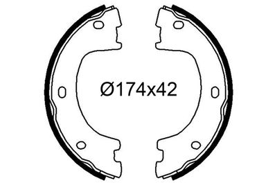 Комплект тормозных колодок VALEO 564258 для MERCEDES-BENZ SPRINTER