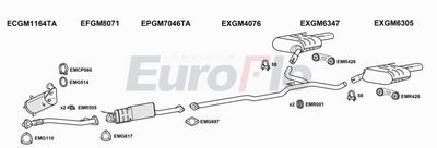 Układ wydechowy EUROFLO VLINS20D3015