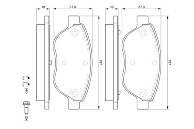 Brake Pad Set, disc brake 0 986 494 074