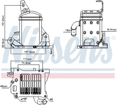 KüHLER ABGASRüCKFüHRUNG NISSENS 989510 5