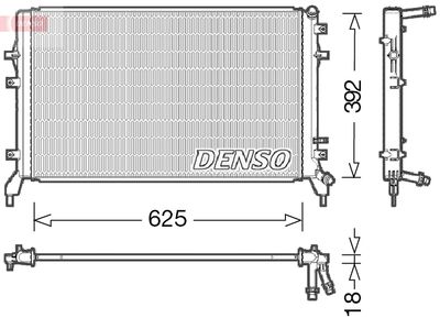 Kylare, motorkylning DENSO DRM02016
