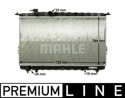 Радиатор, охлаждение двигателя MAHLE CR 1290 000P для HYUNDAI XG
