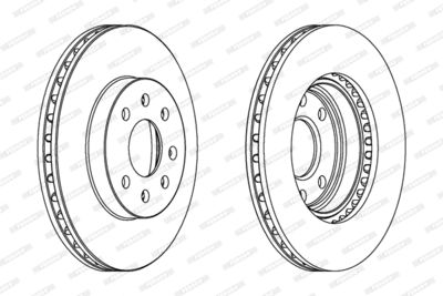 Bromsskiva FERODO DDF1097