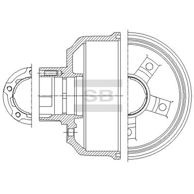 спирачен барабан Hi-Q SD2040