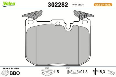 SET PLACUTE FRANA FRANA DISC VALEO 302282
