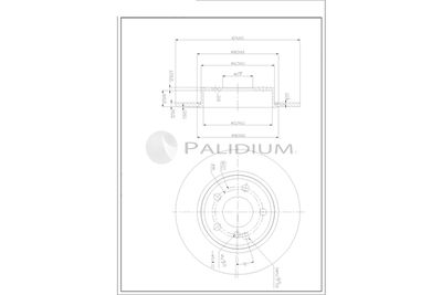 ASHUKI by Palidium P331-119 Тормозные диски  для MERCEDES-BENZ B-CLASS Sports Tourer (W246, W242) B 180 CDI (246.200)