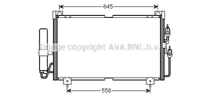 Конденсатор, кондиционер AVA QUALITY COOLING MT5213D для MITSUBISHI OUTLANDER